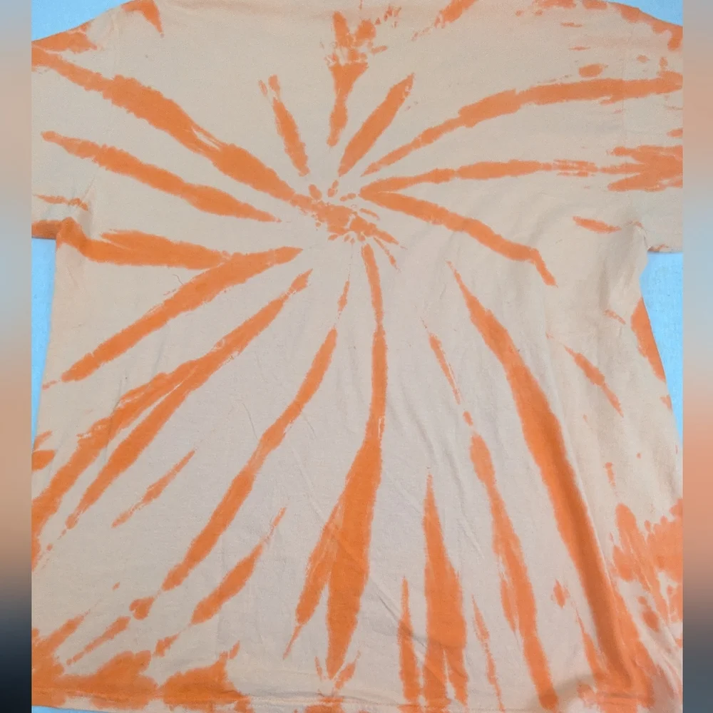 Jimi Hendrix Orange & White Swirl Tie Dye Tee XL